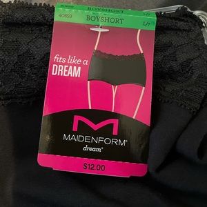 Maidenform Cotton Dream Lace trim Boyshort L/7